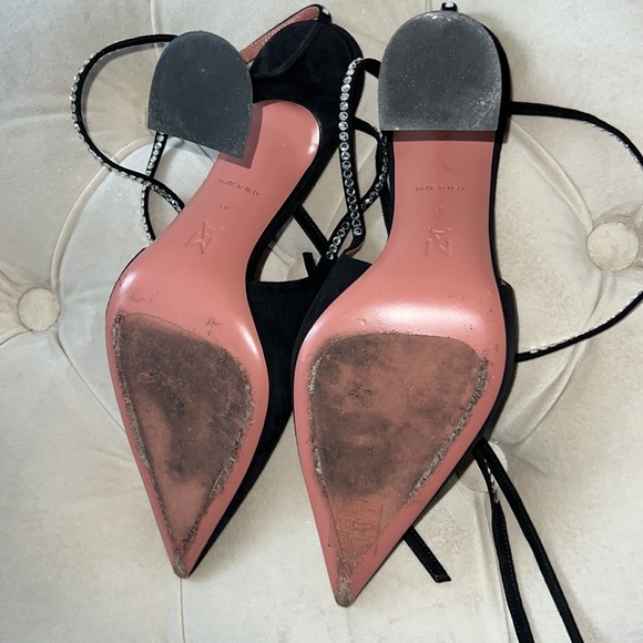 AMINA MUADDI Karma crystal-embellished suede pumps, 40 - Picture 5 of 9
